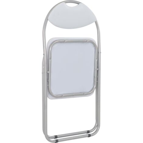 Sedie Da Pranzo Pieghevoli 2 Pz Bianche In Similpelle VidaXL