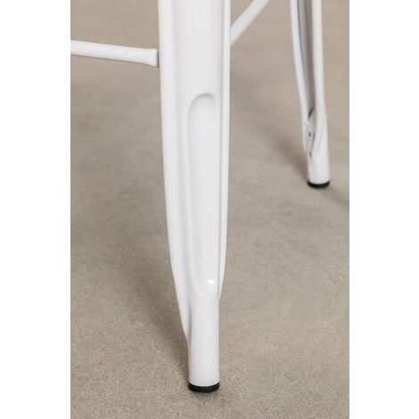 SKLUM Tavolo Alto Quadrato In Acciaio (60x60 Cm) LIX Bianco