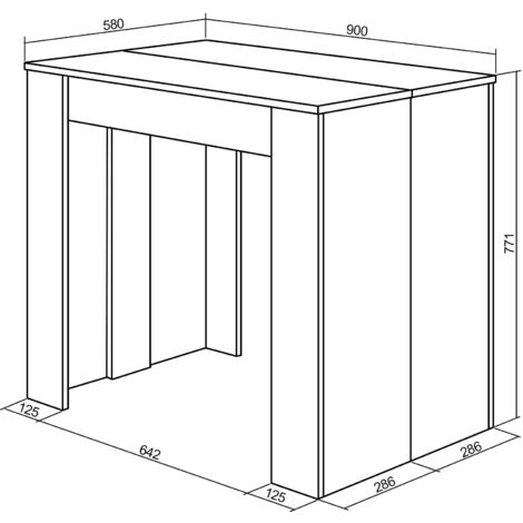 Skraut Home - Tavolo Consolle Per Sala Da Pranzo E Soggiorno, Rettangolare, Allungabile Fino A 237 Cm, Colore Bianco Opaco, Fino A 10 Persone, Dimensioni Chiuso: 90x50x75 Cm.
