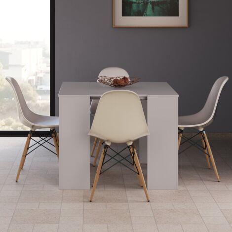 TAVOLO CONSOLLE ALLUNGABILE LAMINATO BIANCO 90X52CM