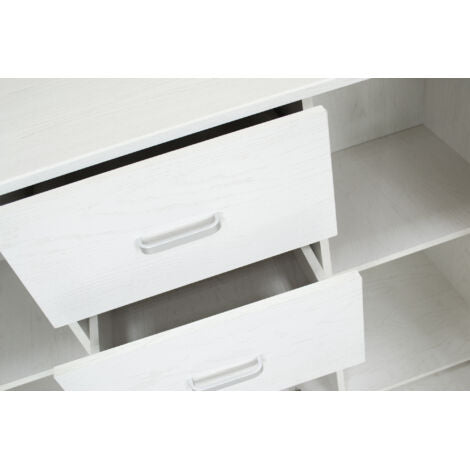 CREDENZA MODERNA ROVERE SBIANCATO