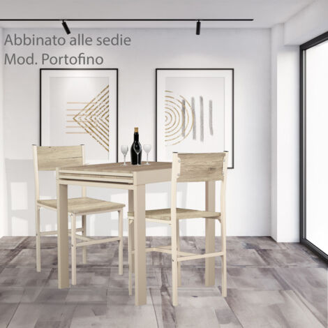 Tavolo Bar Cucina 70x70 Allungabile Mod. SANREMO