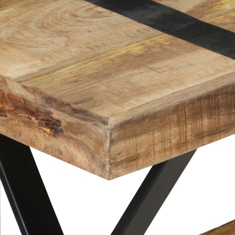Tavolo Da Pranzo 120x60x76 Cm In Legno Di Mango Grezzo VidaXL