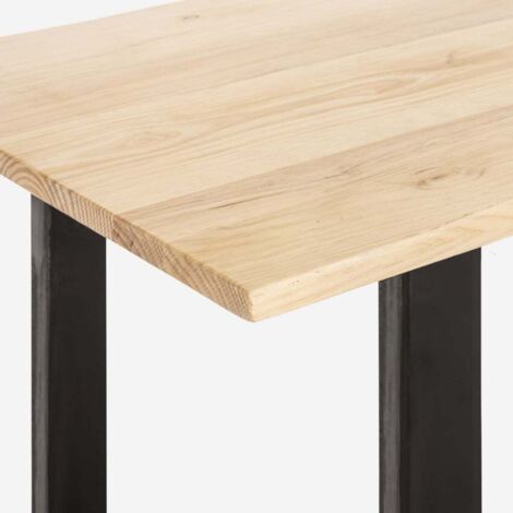Tavolo Stile Industriale 220x80cm Sala Da Pranzo Cucina Rajasthan 220 Colore: Silver