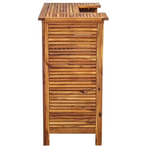 Tavolo Da Bar 110x50x105 Cm In Legno Massello Di Acacia