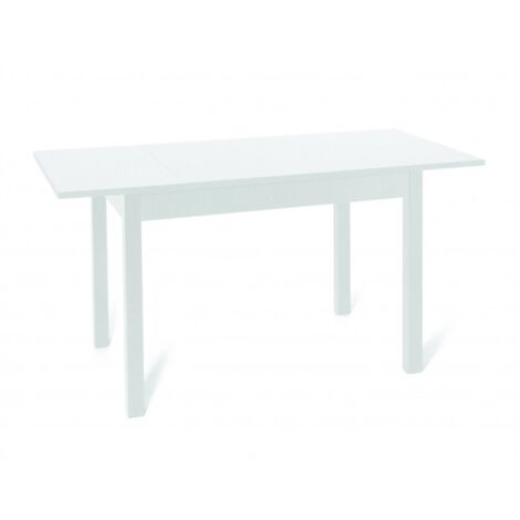 Tavolo Firenze 110x70 Cm Allungabile Bianco Frassinato Bianco
