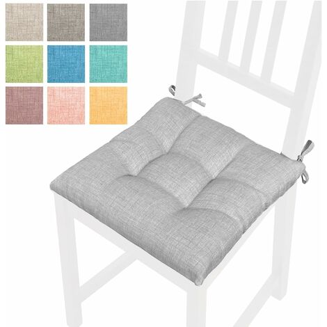 Cuscino Sedia Pastello Morbido Universale Coprisedia Cotone Imbottito 100% Made In Italy - Verde