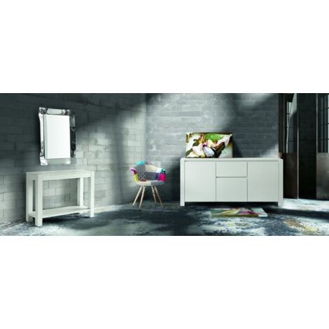 Credenza Abete Bianco Spazzolato 185x50x84 Per Interno Sala Da Pranzo Salotto Cucina Moderno Massello