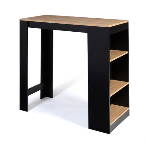 Tavolo Bar BARTH Da 2 A 4 Persone Piano In Legno Nero Di Faggio