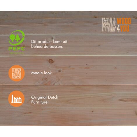 Wood4you - Tavolo Bar Tavolo Bar Finn Douglas 76x76 Cm
