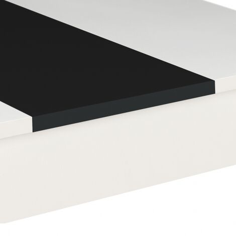 Tavolo Da Pranzo ROZY 4 Persone Bianco E Nero 110 Cm