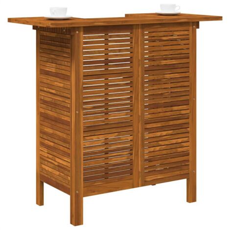  Tavolo Da Bar 110x50x105 Cm In Legno Massello Di Acacia VidaXL