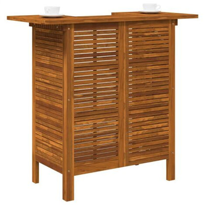  Tavolo Da Bar 110x50x105 Cm In Legno Massello Di Acacia VidaXL