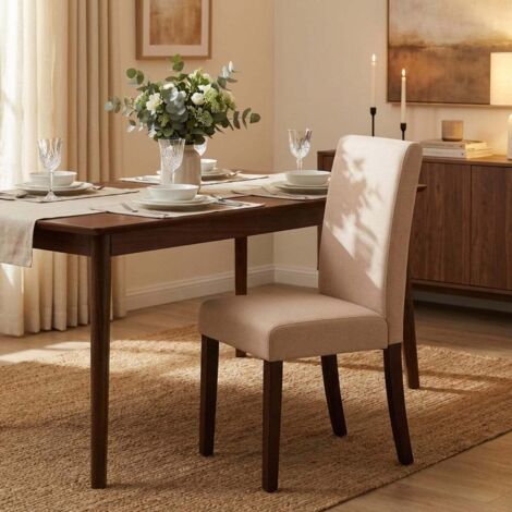  Sedia In Legno Imbottita Stile Henriksdal Per Cucina Sala Da Pranzo Comfort Colore: Beige