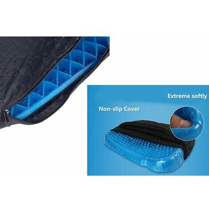 Cuscino Gel Antidecubito Con Fodera Antiscivolo Confortevole Casa Ufficio Auto
