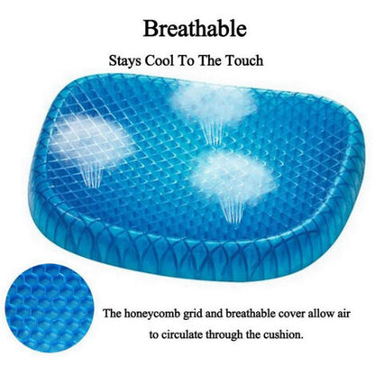  Cuscino Gel Antidecubito Con Fodera Antiscivolo Confortevole Casa Ufficio Auto