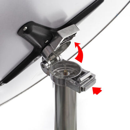  Tavolo Alto Da Bar Rotondo Pieghevole Alluminio Altezza Regolabile 74/114 Cm Ø 60 Cm