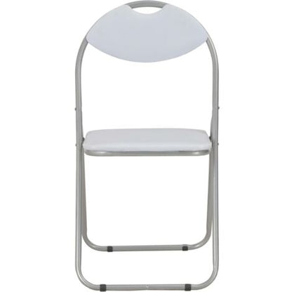  Sedie Da Pranzo Pieghevoli 2 Pz Bianche In Similpelle VidaXL