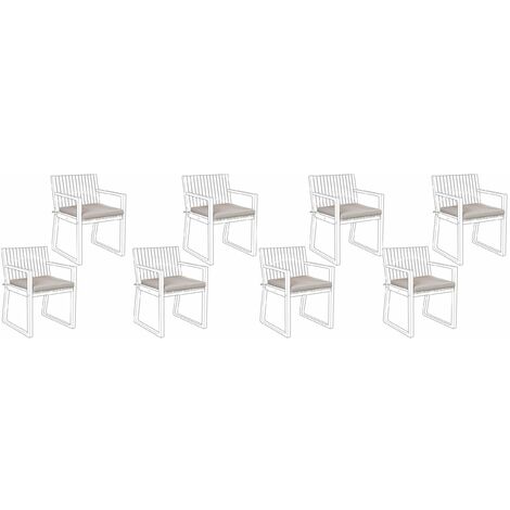  Set Di Cuscini Per Sedie Da Giardino Taupe Sassari
