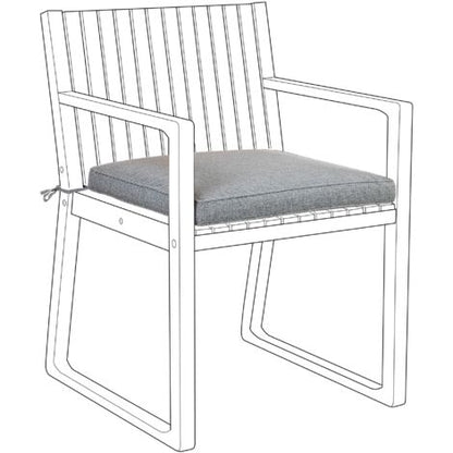  Cuscino Per Sedia Da Giardino Grigio Sassari