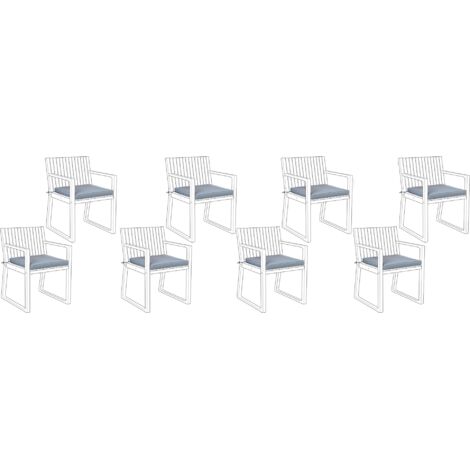  Set Di Cuscini Per Sedie Da Giardino Blu Sassari