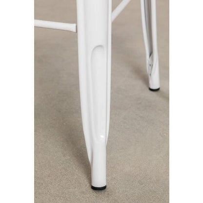  SKLUM Tavolo Alto Quadrato In Acciaio (60x60 Cm) LIX Bianco
