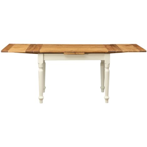  Tavolo Legno Massello 120x80 Cm Tavolo Allungabile Cucina Artigianale Made In Italy