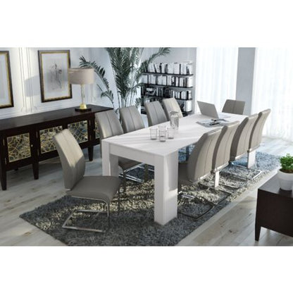  TAVOLO CONSOLLE ALLUNGABILE LAMINATO BIANCO 90X52CM