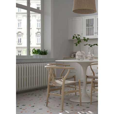  TAVOLO ROTONDO BIANCO IN MDF DIAM. 100CM