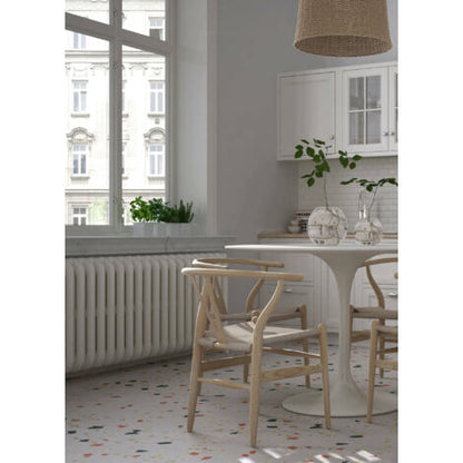  TAVOLO ROTONDO BIANCO IN MDF DIAM. 100CM