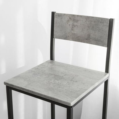  SoBuy Sgabello Alto Sgabello Bar Sgabelli Bar Legno 2 Pezzi Grigio FST53-HGX2
