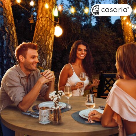  Deuba Tavolo Alto Pieghevole Da Bar In Acacia Ø78 X 110cm Tavolino Alto Pub Ristorante Feste Matrimonio Giardino Terrazza