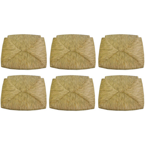  6 Pezzi Seduta Sedile Fondo Pannello Di Ricambio Impagliato Per Sedia Legno Paesana In Paglia Struttura In Legno