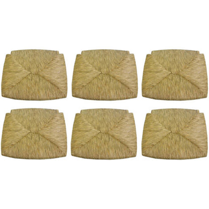  6 Pezzi Seduta Sedile Fondo Pannello Di Ricambio Impagliato Per Sedia Legno Paesana In Paglia Struttura In Legno