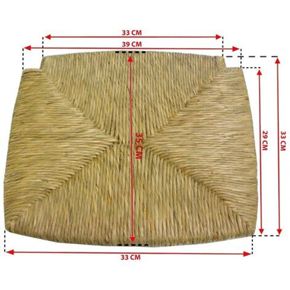  6 Pezzi Seduta Sedile Fondo Pannello Di Ricambio Impagliato Per Sedia Legno Paesana In Paglia Struttura In Legno