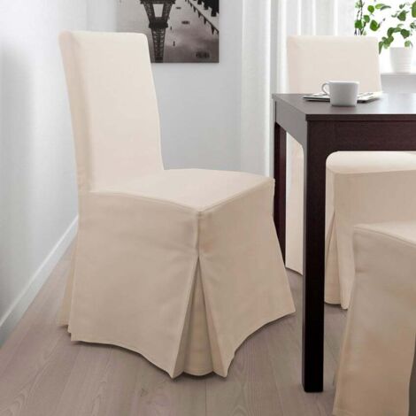 Fodera Copertura Per Sedia Comfort Lavabile Lunga Colore: Bianco