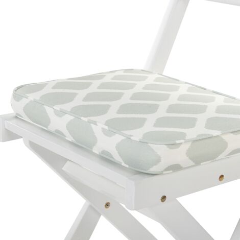  Set Di 2 Cuscini Da Giardino Geometrici Verde Menta Fiji