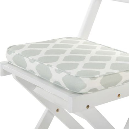 Set Di 2 Cuscini Da Giardino Geometrici Verde Menta Fiji
