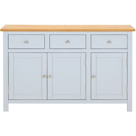  Credenza 110x33,5x70 Cm In Massello Di Rovere VidaXL