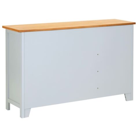  Credenza 110x33,5x70 Cm In Massello Di Rovere VidaXL