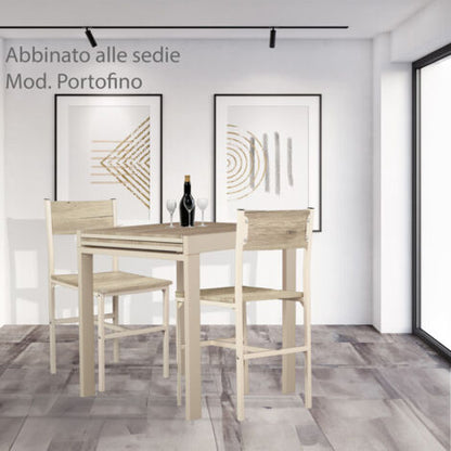  Tavolo Bar Cucina 70x70 Allungabile Mod. SANREMO