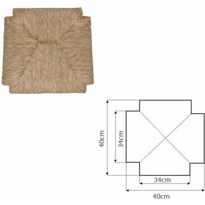  Sedile In Paglia Palustre Per Sedia Taverna 40x40