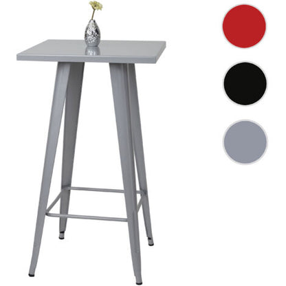  Tavolo Tavolino Da Bar HWC-A73 Metallo Grigio