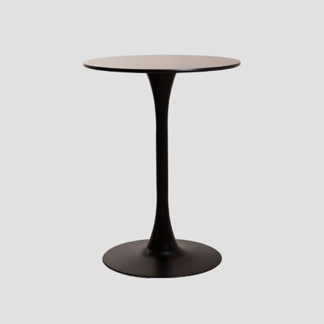  SKLUM Tavolo Da Pranzo Rotondo In MDF E Metallo In Stile Tuhl Nero Ø60 Cm