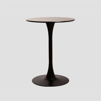  SKLUM Tavolo Da Pranzo Rotondo In MDF E Metallo In Stile Tuhl Nero Ø60 Cm