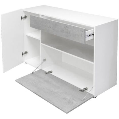  CREDENZA JOHNNY BIANCO E CEMENTO