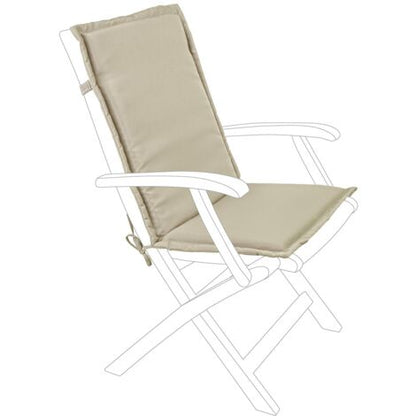  Cuscino Per Sedia E Poltrona Con Schienale Medio In Poliestere Idrorepellente 180 Gr -Verde Bosco / 1 Pezzo