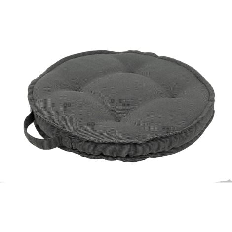  Cuscino Per Sedia Tondo Trapuntato In Poliestere 230 Gr Idrorepellente Per Interno Ed Esterno. -Blu / 1 Pezzo