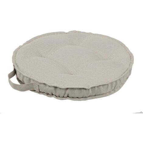  Cuscino Per Sedia Tondo Trapuntato In Poliestere 230 Gr Idrorepellente Per Interno Ed Esterno. -Blu / 1 Pezzo