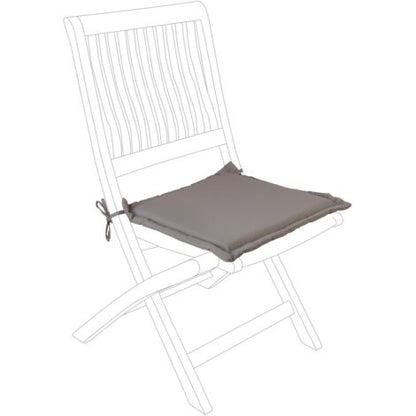  Cuscino Per Sedia Trapuntato In Poliestere 180 Idrorepellente Per Interno Ed Esterno. -Choco / 1 Pezzo